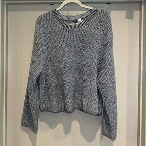 H&M Women's Navy Blue Crew Neck Sweater